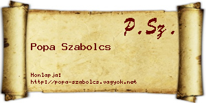 Popa Szabolcs névjegykártya